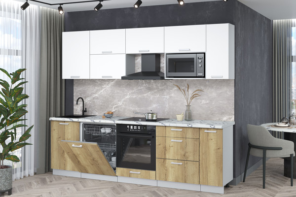 Кухонный гарнитур Интерлиния Мила Лайт 2.6-ПМ2