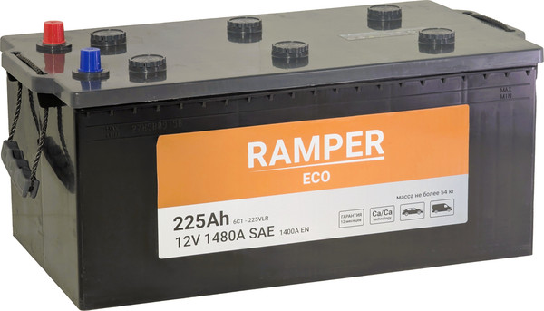 Автомобильный аккумулятор Ramper Eco L+ (3) Евро 1400A / 6СТ-225 - фото