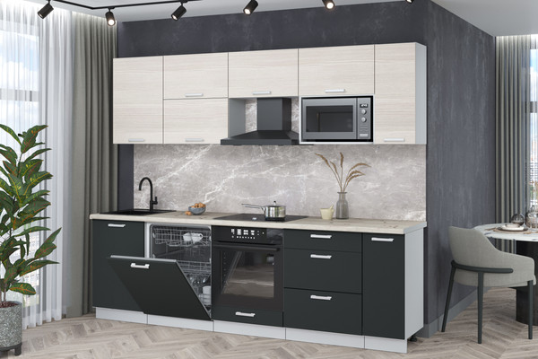 Кухонный гарнитур Интерлиния Мила Лайт 2.6-ПМ2