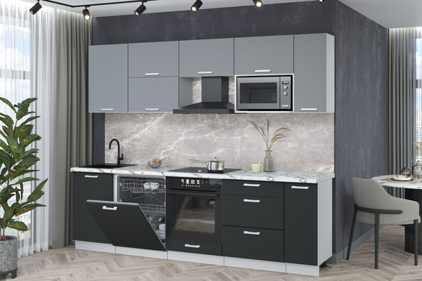 Кухонный гарнитур Интерлиния Мила Лайт 2.6-ПМ2