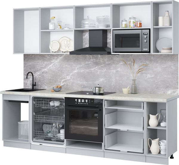 Кухонный гарнитур Интерлиния Мила Лайт 2.6-ПМ2