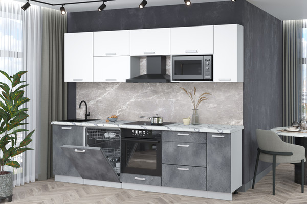 Кухонный гарнитур Интерлиния Мила Лайт 2.6-ПМ2