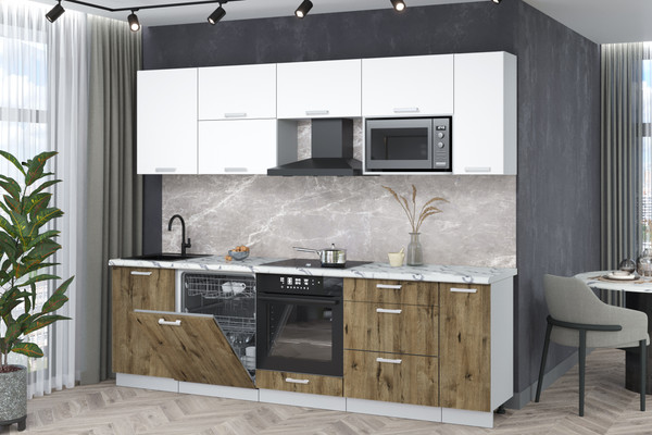 Кухонный гарнитур Интерлиния Мила Лайт 2.6-ПМ2