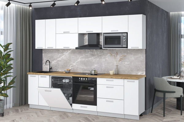 Кухонный гарнитур Интерлиния Мила Лайт 2.7-ПМ2