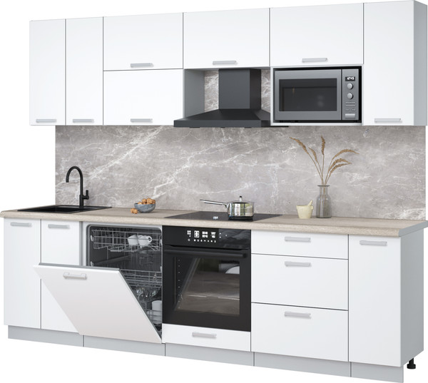 Кухонный гарнитур Интерлиния Мила Лайт 2.7-ПМ2 - фото