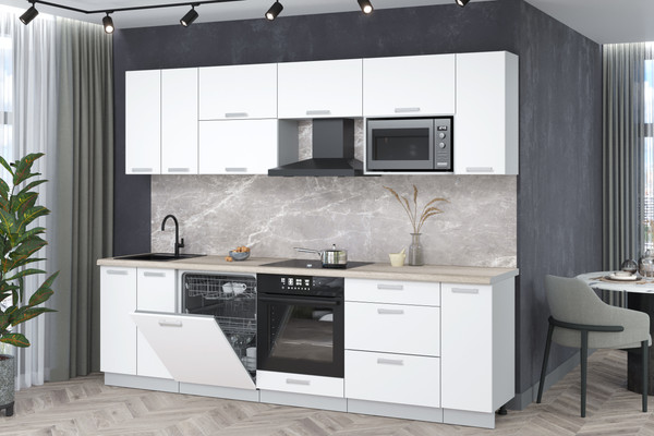 Кухонный гарнитур Интерлиния Мила Лайт 2.7-ПМ2