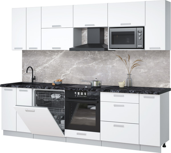 Кухонный гарнитур Интерлиния Мила Лайт 2.7-ПМ2 - фото