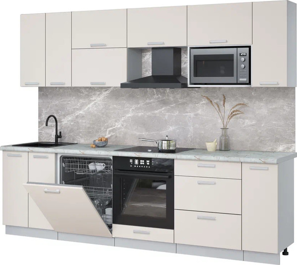 Кухонный гарнитур Интерлиния Мила Лайт 2.7-ПМ2 - фото