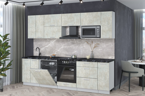 Кухонный гарнитур Интерлиния Мила Лайт 2.7-ПМ2