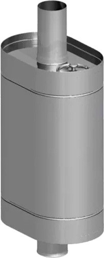 Бак на трубе Везувий 80л д.115 Овальный AISI 304 МП - фото