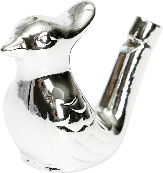 Свистулька Sima-Land Птичка Серебряная / 9930655 - фото