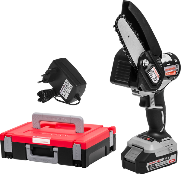 Пила цепная аккумуляторная Интерскол ПЦА-4/18В / 755.1.3.44 - фото