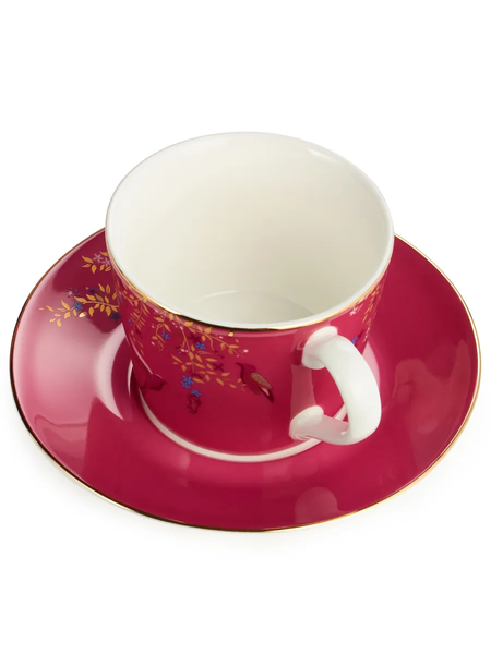 Чашка с блюдцем Lefard Golden Birds 419-126