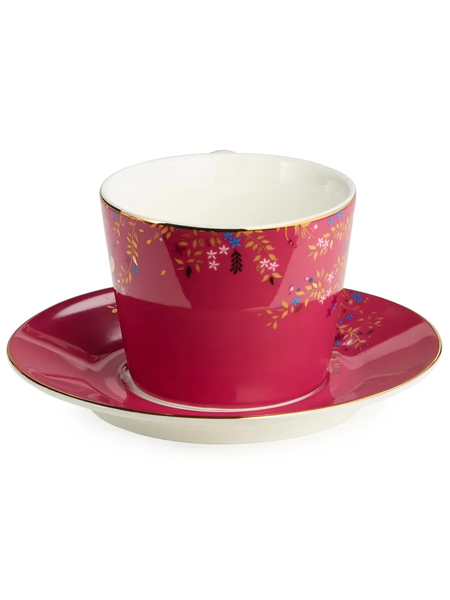 Чашка с блюдцем Lefard Golden Birds 419-126