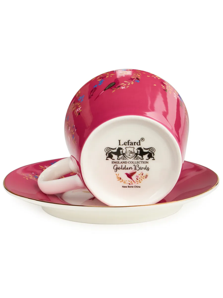 Чашка с блюдцем Lefard Golden Birds 419-126