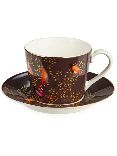 Чашка с блюдцем Lefard Golden Birds 419-128