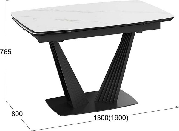 Обеденный стол ТриЯ Трэвис Тип 1 раздвижной