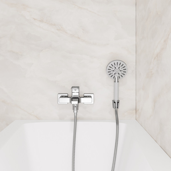 Смеситель Lauter Cascade 21CK6615C с лейкой Nevada 21S10146