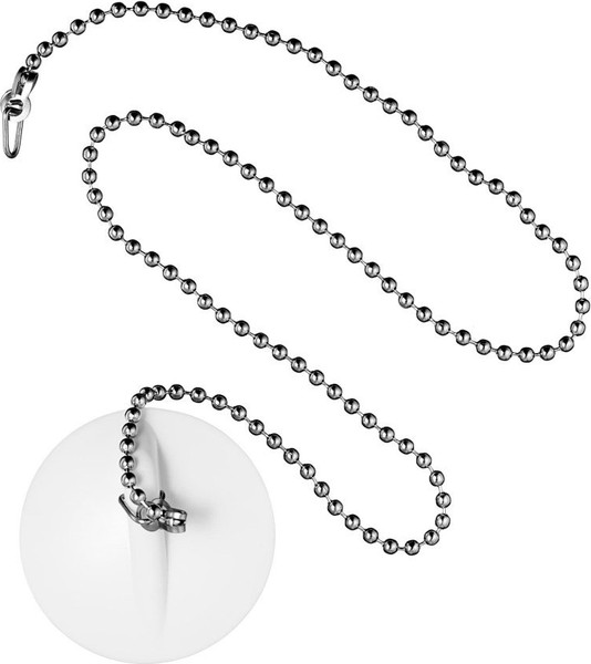 Пробка для ванны Супримпласт D45мм с цепочкой