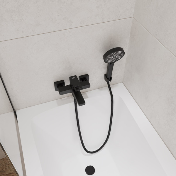 Смеситель Lauter Cascade 21СК6615BS с лейкой Pearl 21S00086