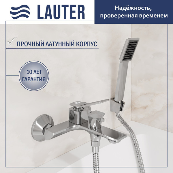Смеситель Lauter Allure 21CK6618C с лейкой Serene 21S00103 - фото