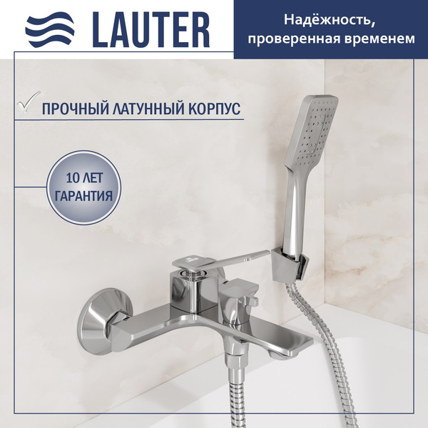 Смеситель Lauter Allure 21CK6618C с лейкой Fleur 21S00126 - фото