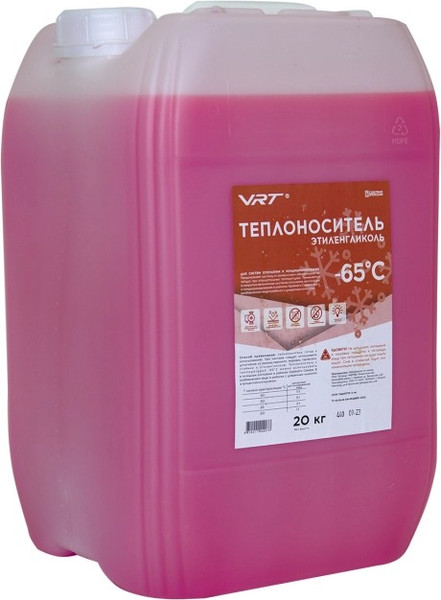 Теплоноситель для систем отопления VRT VR.E.G.20.65 этиленгликоль -65С - фото