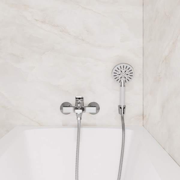 Смеситель Lauter Silk 21СК6572С с лейкой Nevada 21S10146