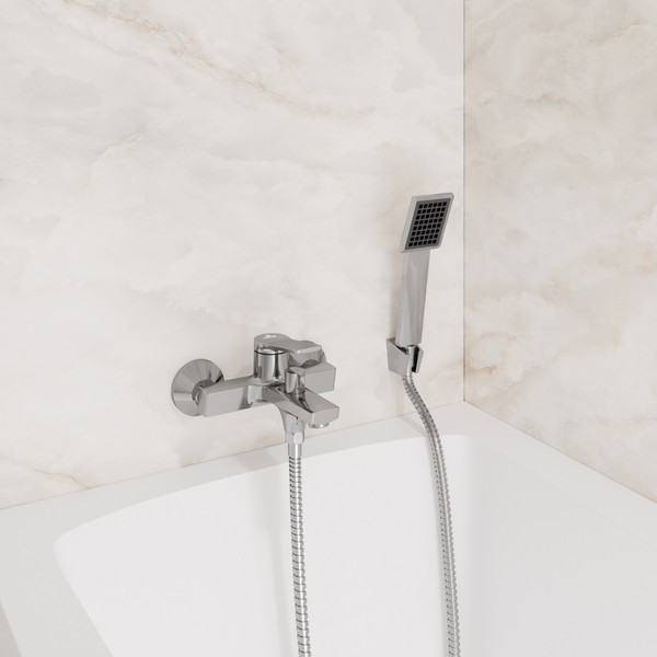 Смеситель Lauter Silk 21СК6572С с лейкой Serene 21S00103