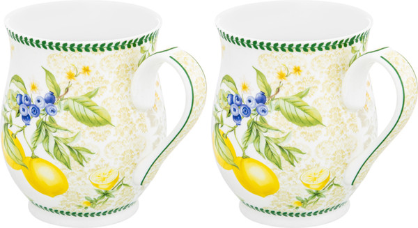 Набор кружек Elan Gallery Лимоны New Bone China / 420774
