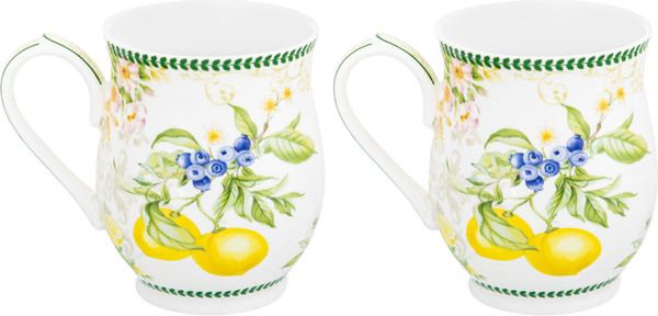Набор кружек Elan Gallery Лимоны New Bone China / 420774