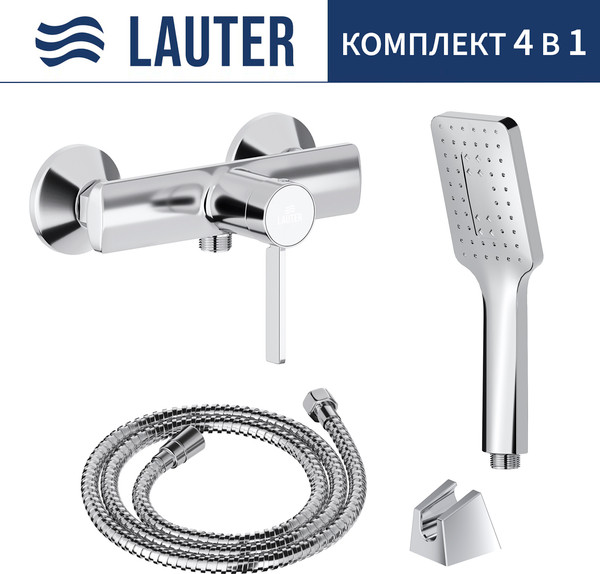 Смеситель Lauter Art 21CK9680C с лейкой Fleur 21S00126 - фото