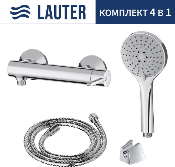 Смеситель Lauter Velvet 21СК9696С с лейкой Daisy 21S10167 - фото