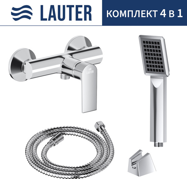 Смеситель Lauter Reef 21СК9678C с лейкой Serene 21S00103 - фото