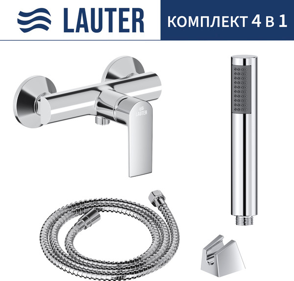 Смеситель Lauter Reef 21СК9678C с лейкой Lily 21S10048 - фото