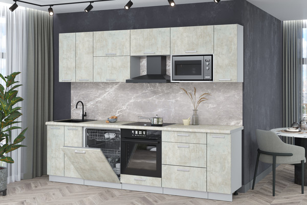 Кухонный гарнитур Интерлиния Мила Лайт 2.7-ПМ2