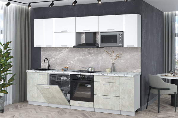 Кухонный гарнитур Интерлиния Мила Лайт 2.7-ПМ2