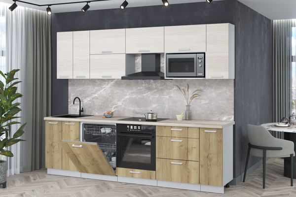 Кухонный гарнитур Интерлиния Мила Лайт 2.7-ПМ2