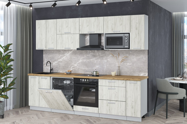 Кухонный гарнитур Интерлиния Мила Лайт 2.7-ПМ2