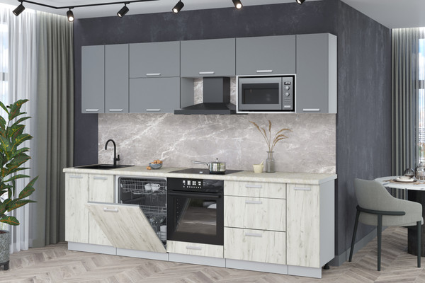 Кухонный гарнитур Интерлиния Мила Лайт 2.7-ПМ2