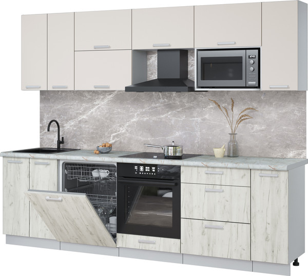 Кухонный гарнитур Интерлиния Мила Лайт 2.7-ПМ2 - фото