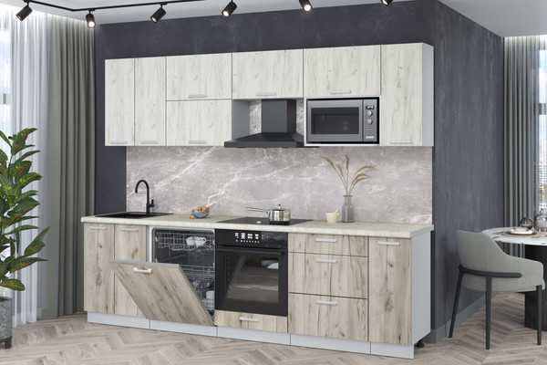 Кухонный гарнитур Интерлиния Мила Лайт 2.7-ПМ2