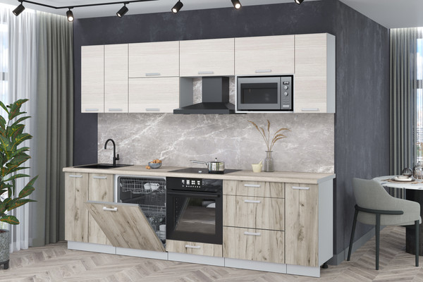 Кухонный гарнитур Интерлиния Мила Лайт 2.7-ПМ2