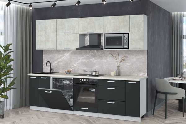 Кухонный гарнитур Интерлиния Мила Лайт 2.7-ПМ2