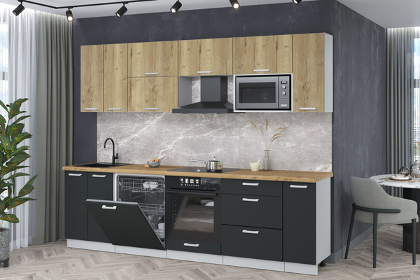 Кухонный гарнитур Интерлиния Мила Лайт 2.7-ПМ2