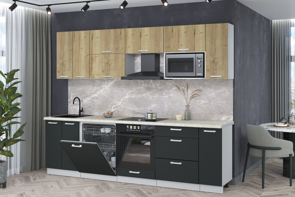 Кухонный гарнитур Интерлиния Мила Лайт 2.7-ПМ2