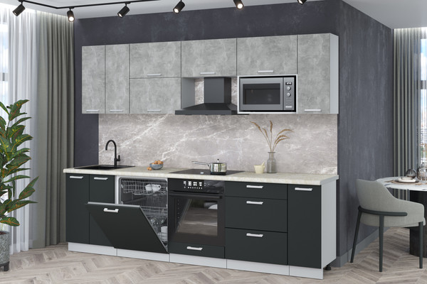 Кухонный гарнитур Интерлиния Мила Лайт 2.7-ПМ2