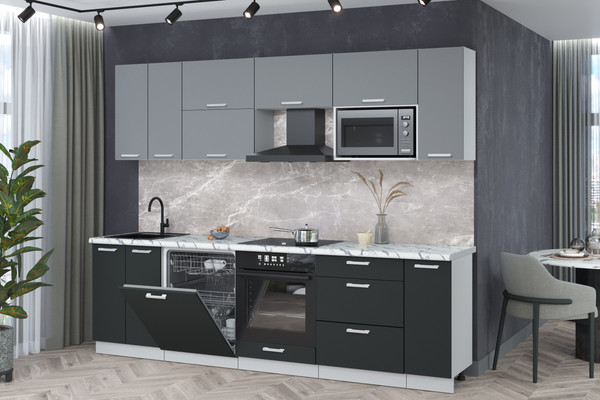 Кухонный гарнитур Интерлиния Мила Лайт 2.7-ПМ2