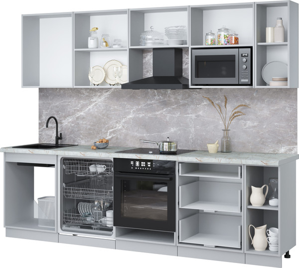 Кухонный гарнитур Интерлиния Мила Лайт 2.7-ПМ2