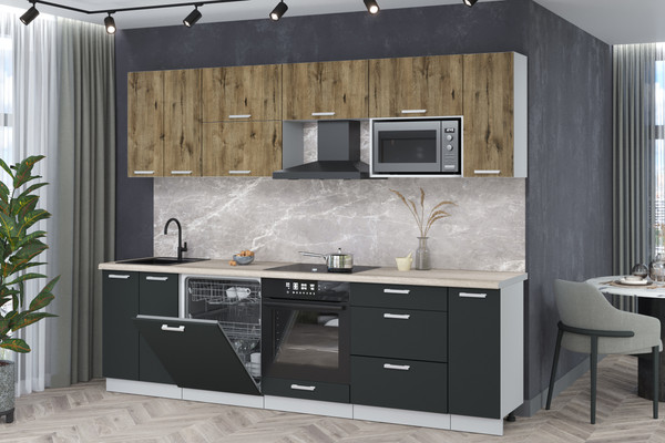 Кухонный гарнитур Интерлиния Мила Лайт 2.7-ПМ2